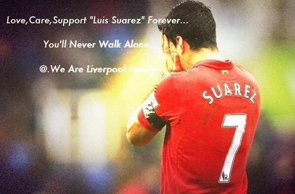 NumchaZuza's tweet photo. @luis16suarez All friend and me love and support you forever, Never give up.You'll never walk alone.#The Kop In Thai http://t.co/zGJirFcfXc