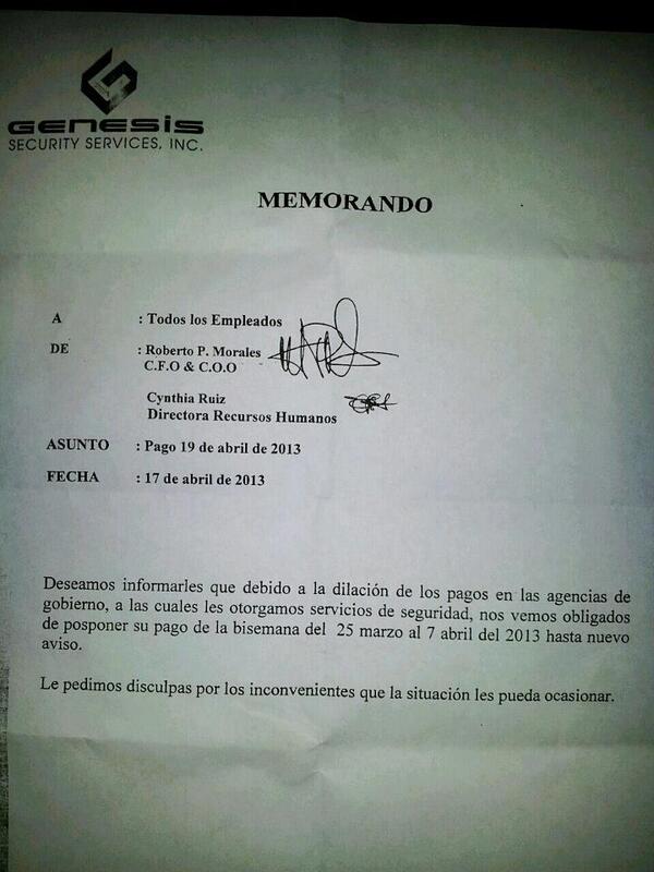 ivette49921973's tweet photo. la compañia génesis no puede pagar a trabajadores puerto riqueños k dependen de eso para comer y pagar sus viles http://t.co/14L7U4UvXr