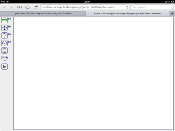 JsMathml's tweet image. Geodyn : outils/actions à gauche