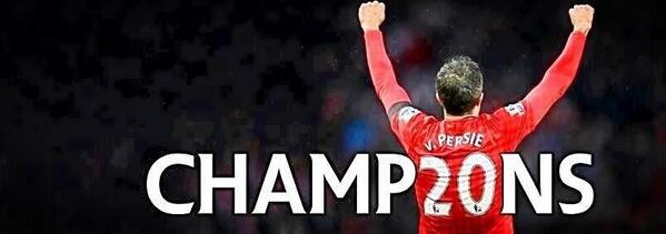 TomDoncaster's tweet image. CHAMP20NS!!! Brilliant United! For those who questioned RVP's logic on his move..... He's won the league! #mutc