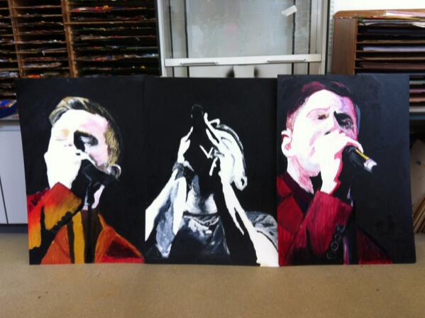 BeckaMicks's tweet photo. @4PlanB My art GCSE final piece! Oil paintings done from photos I took at the #illmanorstour http://t.co/j8p8tCLDAj