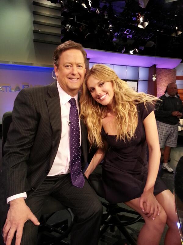 BarPaly's tweet image. Me with the lovely @samontv #SamRubin at the @ktla_ent_dept morning show!  had a blast ! Thank you guys . Xo