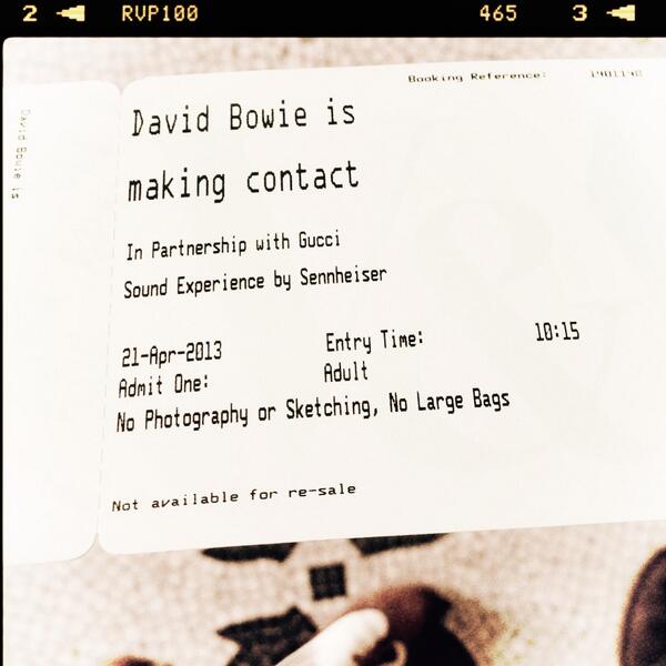 This was sublime #davidbowie #moonagedaydream #victoriaandalbert #go!