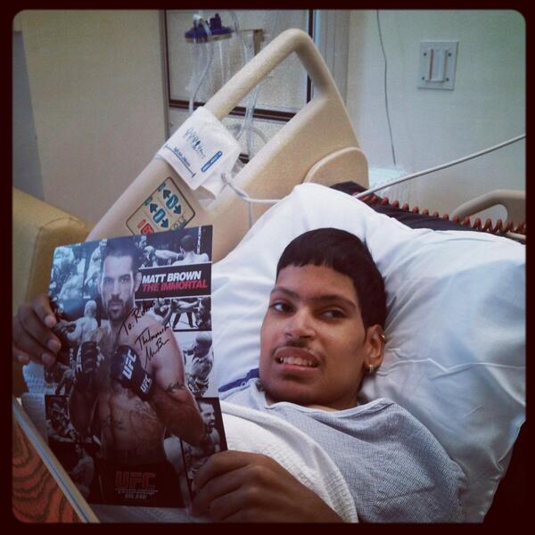 Loyal <a href="/ufc/">UFC</a> and <a href="/IamTheImmortal/">Matt Brown</a> fan, Roberto!