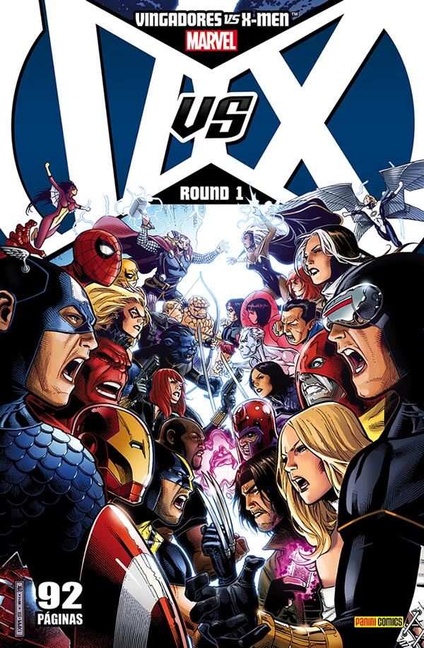 PaniniHerois's tweet photo. Quem gostou da capa da edição 1 de V vs X? Esse lançamento está previsto para o fim do mês! http://t.co/NE6nlXAgJs