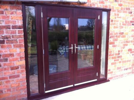 selectwindow's tweet image. Rock Door French Doors Rosewood on White