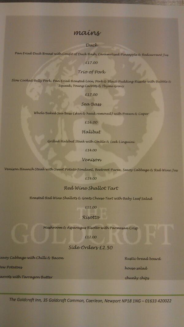 TheGoldcroftInn's tweet photo. http://t.co/2mGIXmuhen