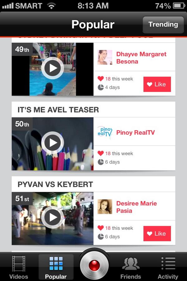 pinoyRealTV's tweet photo. Still trending! From 60th to 50th place @aavel @eleelize @chefkohi http://t.co/xuHUqTvevY