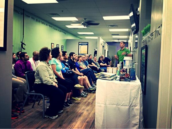 MissionChiroCS's tweet photo. Standing room only @ the office for our 1st Beach Body workshop! http://t.co/Vaukr6dAqL