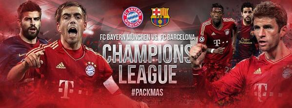 Good morning #FCBayern-fans, it's #UCL MATCHDAY! #FCBFCB #packmas