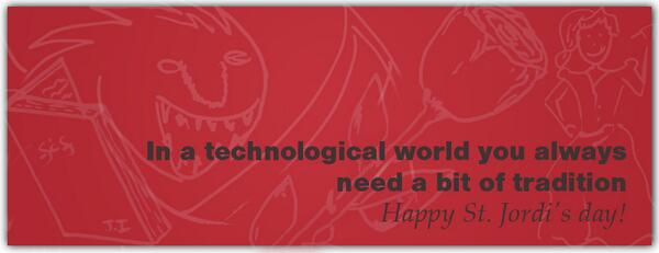 RoomtabSystems's tweet photo. 364 dies innovant es mereixen el Sant Jordi de tota la vida. Feliç dia a tots i en especial els Jordis i Georgines! http://t.co/xj3PtKRe8b