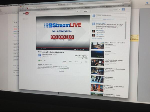 anthonysegaert's tweet image. About to start! #9StreamLIVE