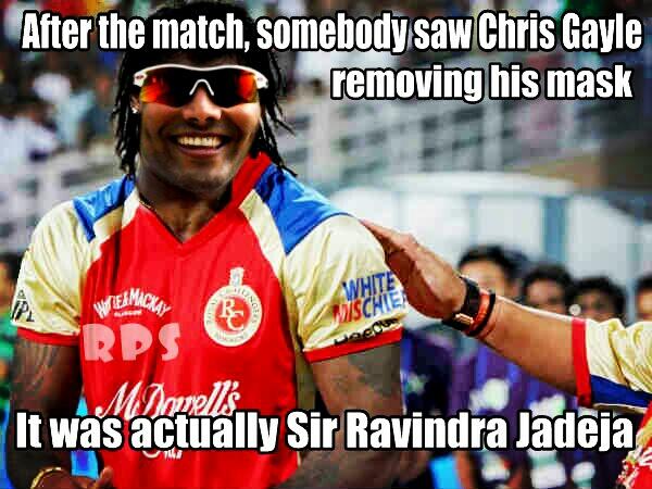 engineeroast's tweet image. Pic Revealed #GayleStorm #RCBvsPWI #IPL #SirJadeja