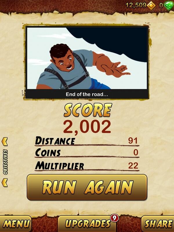 ymustakim's tweet photo. I got 2002 points while escaping from a Giant Demon Monkey. Beat that! http://t.co/20DnX72kN9 http://t.co/p7Nj1kjm0L