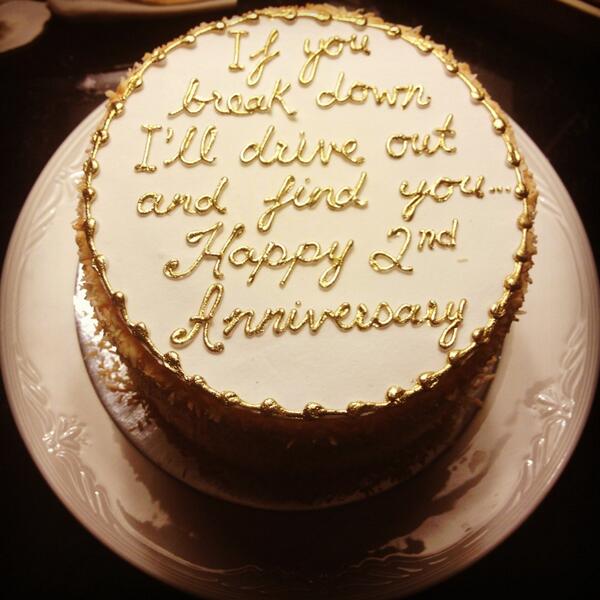 Anniversary Couple Cake ::