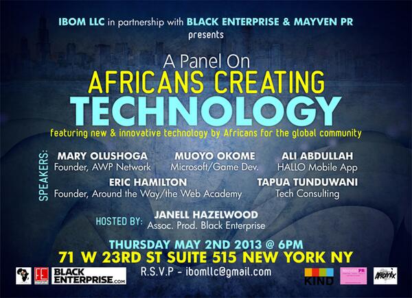 herbalist_sage's tweet image. @HauTeFashionAFR Hope to see you at our May 2 Event, #AfricansInTech #AfricansCreatingTech