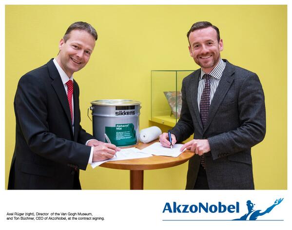 AkzoNobel's tweet photo. We’ve just become official #sponsors of the famous @vangoghmuseum in #Amsterdam. http://t.co/VqjMUXC8CJ http://t.co/2Ik7T5g2mt
