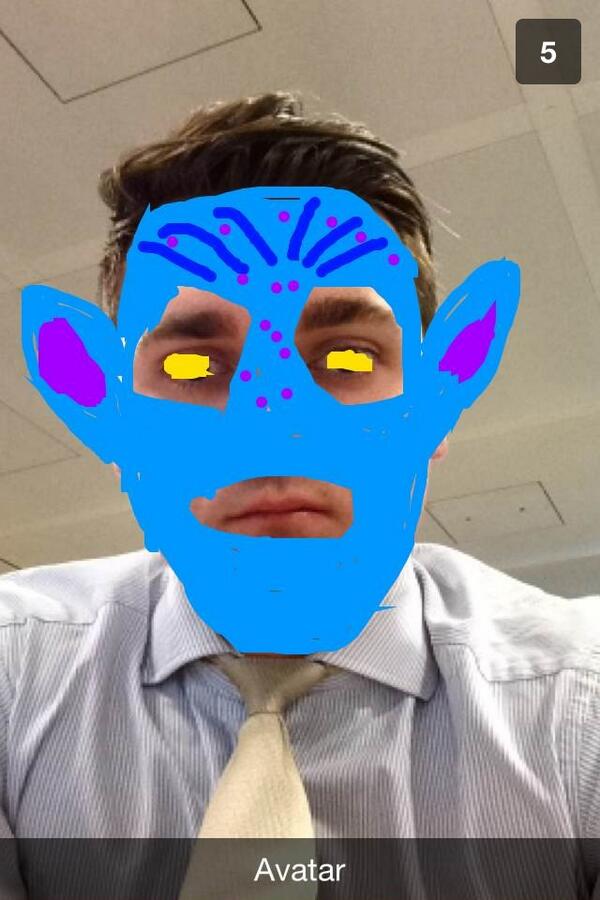 Strong work from the boy! @MarkHadlow #avatar #bants #snapchatjokes