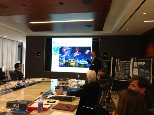 MikeDeeSports's tweet photo. Super Bowl Bid Chair @RodBarretoMiami  presents downtown MIA Super Bowl 50 plan to NFL, keeping @MiamiFIRST. http://t.co/LoVqXw9lCB