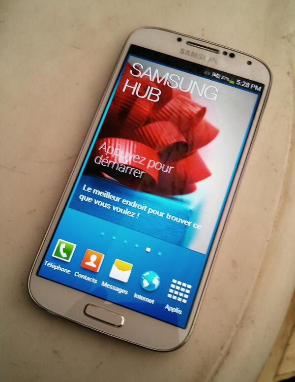 Coucou Galaxy S4...