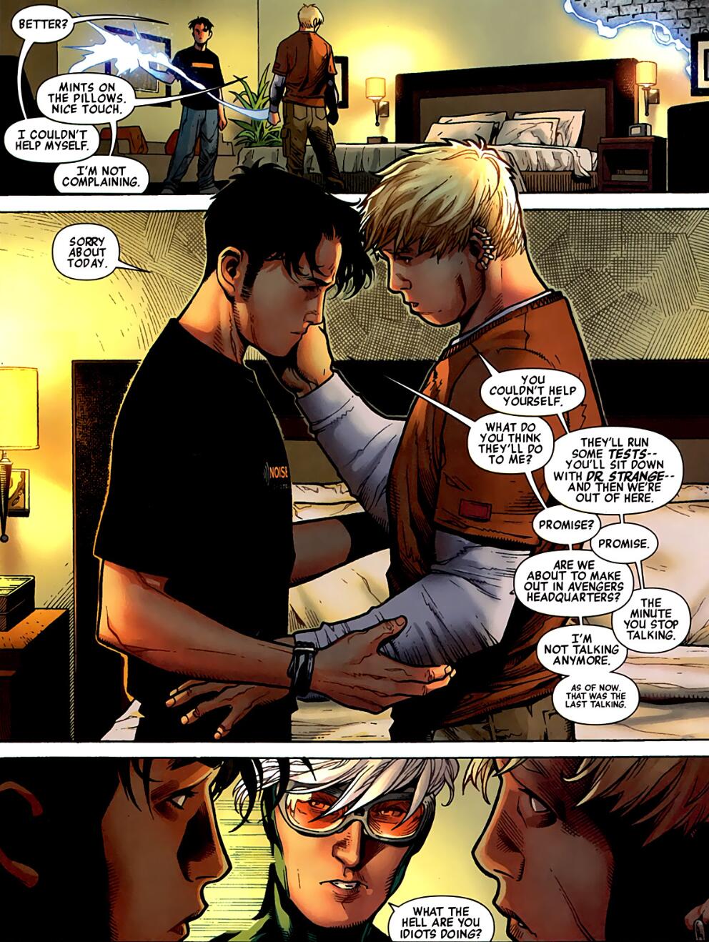 “Wiccan and Hulkling from the #YoungAvengers enter our Psych Ward: http://t...