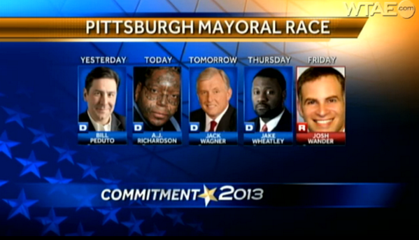 votewander's tweet image. Every night a different mayoral candidate is being featured on Channel 4. #pghmayor #race4pgh