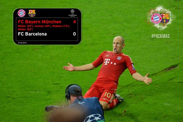 FCBayern's tweet photo. What a great match! #SUPERBAYERN #FCBFCB 4-0 http://t.co/yZII3l3UgC