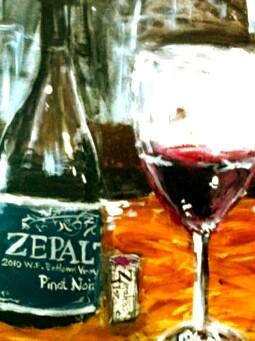 SamPlaysGolf's tweet photo. A sneak peak at the gift for @ZepaltasWines , crafted by @bmartinart , for his appearance this Friday @CCLansing http://t.co/tWr9HvquVH