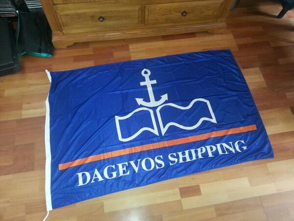 UrbanCD's tweet photo. Dagevos Shipping is voorzien van nieuwe scheepsvlaggen! http://t.co/jDinkdRDwe