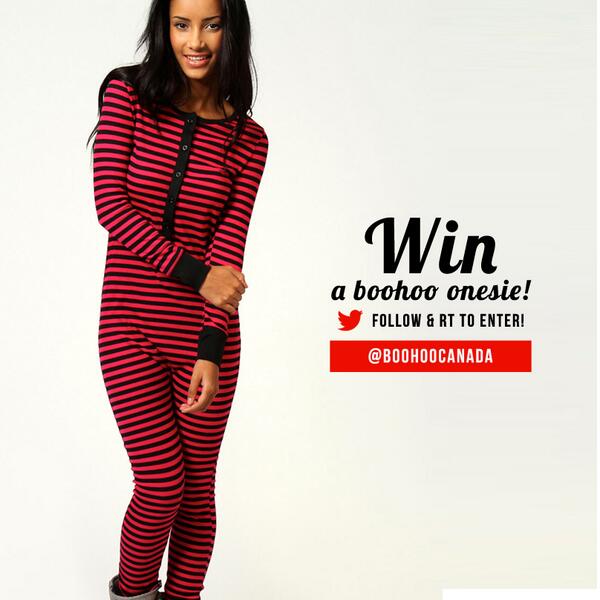 boohooCANADA's tweet photo. Would you love to win a #boohoo onesie? Just follow and RT to enter #OnesieWednesday! http://t.co/uM6GmQFPRP