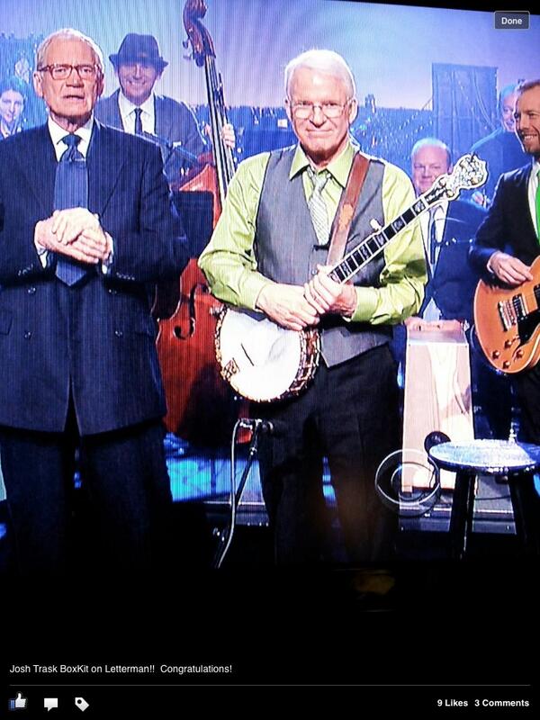 thetrask6's tweet image. #Letterman #BoxKit Yay!!!! Catch the #BoxKit again this morning on #theview! So happy for @SteepCanyon, @theboxkit 👏