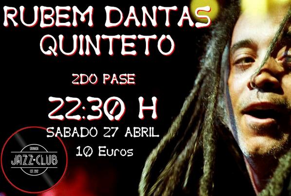 Este sábado nos vemos en mi concierto en el Granada Jazz Club. Os espero a tod@s. Un fuerte abrazo.