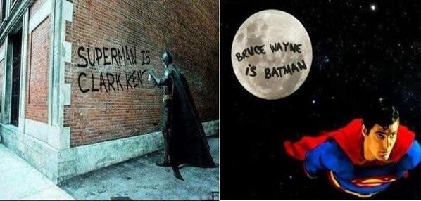 MotionMakersIN's tweet photo. #Superman's out of the world reply to #Batman! http://t.co/ZhveLqmIDC