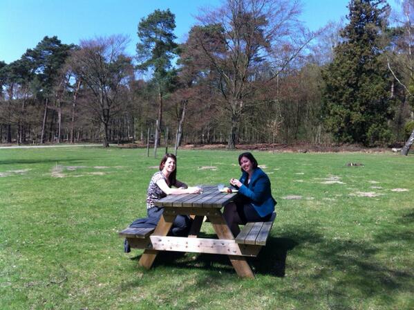 Wat een geweldig dag, m'n eerste buitenlunch van het jaar bij #Kapellerput is een feit! #Werkgeluk
