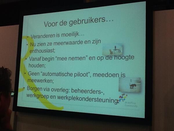 MidofficeComm's tweet photo. Veranderen is moeilijk... Tips voor medewerkers die ook digitaal moeten werken in het OLO proces. #oict13 http://t.co/K31tBPflCU