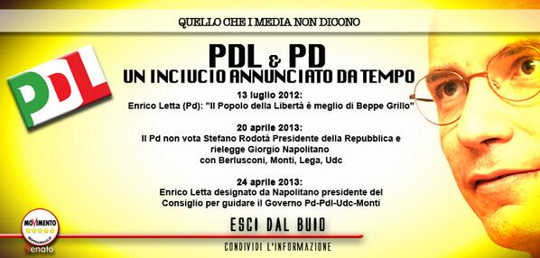 vitocrimi's tweet photo. Un #inciucio annunciato da tempo: http://t.co/OMWxrOu8iS