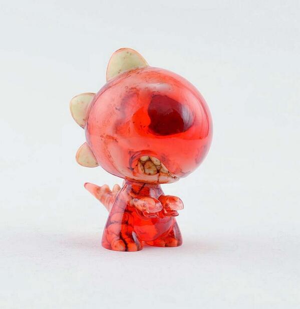DynamiteRex's tweet image. Red Skeleton Double Cast................. #RAAAR #DynamiteRex #resin #designertoy #manastudios