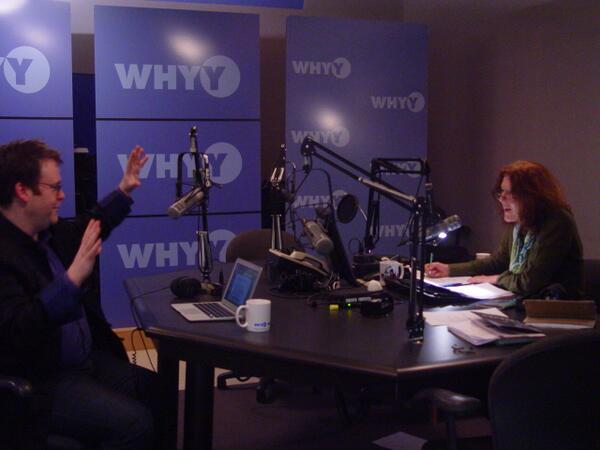 whyyradiotimes's tweet image. Pic from hour 2: @daludwig1 &amp;amp; Marty prep for show on Stravinsky's #TheRiteofSpring, which debuted 100 yrs ago