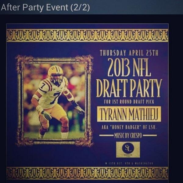 _Gwalla's tweet image. I wonder if @JoshZavadil is going to attend this party? #NFLDraftHistory