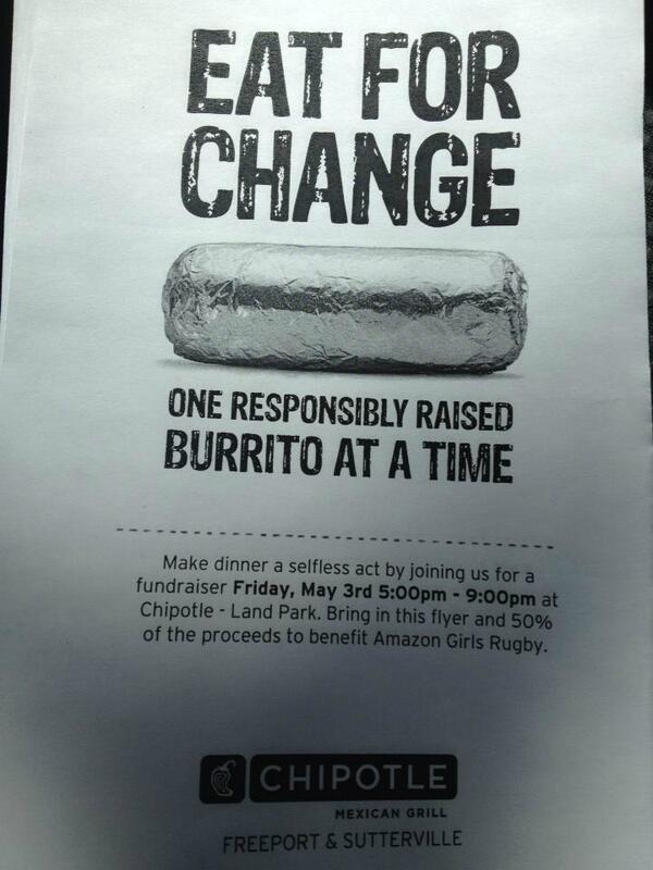 Ask your favorite Amazon for a flyer and join us for dinner next Friday, May 3.