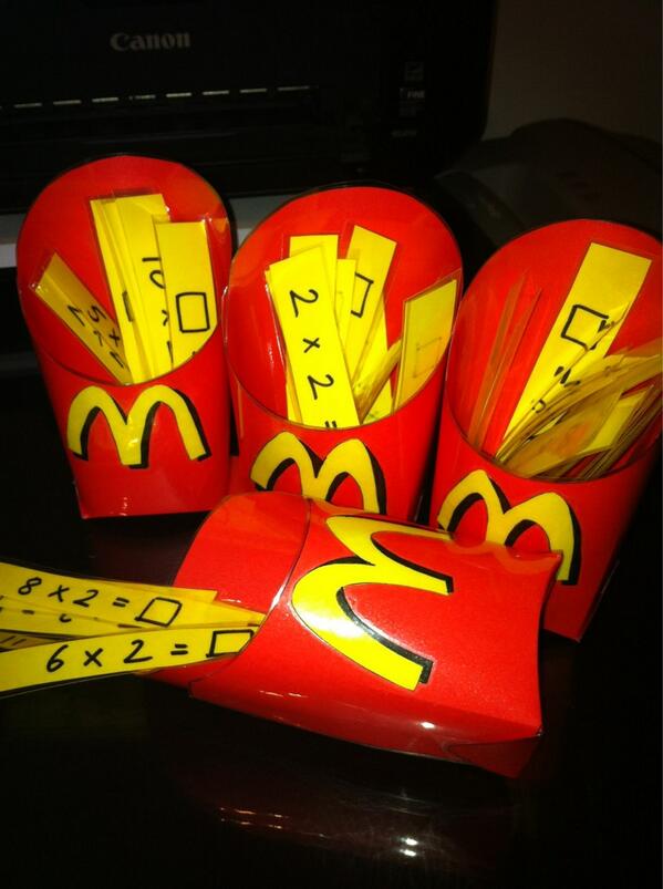 EnjoyTeaching's tweet image. Two times tables chips! Surely this will engage the little ones! #teaching