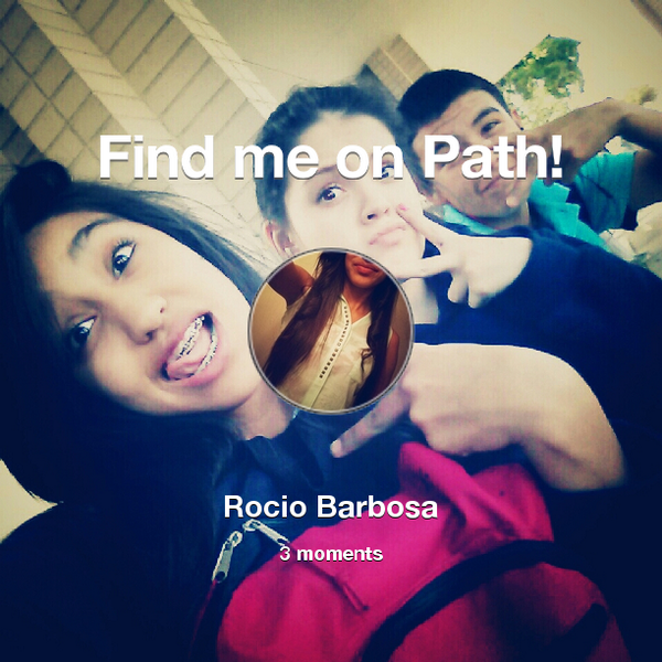 Find me on #Path now! Go to: path.com! #thepersonalnetwork