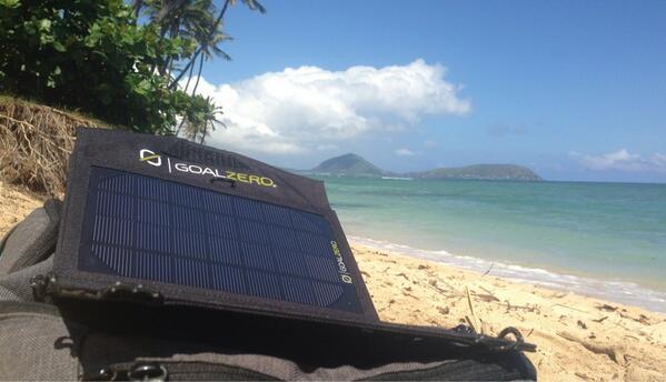 Staying charged up today with @GoalZeroSolar #solarpower #cleanerearth #earthdayeveryday