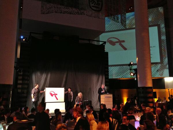SFMOMA's tweet photo. Andy Warhol’s “Still Life (Hammer &amp; Sickle)” up for bid at #SFMOMAauction! http://t.co/dc6kuA4hj5