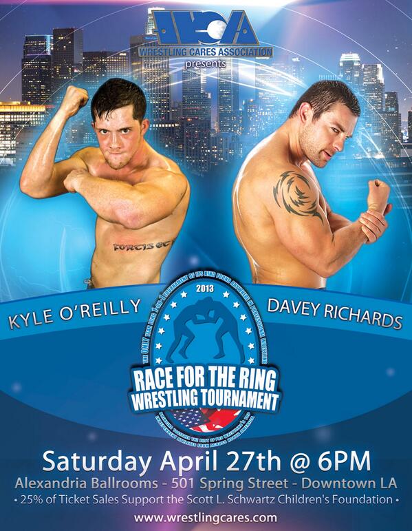 WrestlingCares's tweet image. @WrestlingCares SATURDAY! @ROHOreilly versus @DaveyRichards83 1-on-1 LIVE! #TechnicalMastery