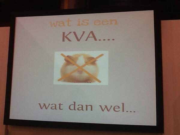 MidofficeComm's tweet photo. Wat is een kva? Geen cavia, maar instrument om inzicht te krijgen in gedrag klant en reactie daarop vd medewerker! http://t.co/YlQgV5Kq18