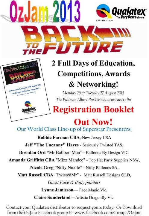 Qualatex_Aus's tweet photo. Looking forward to OzJam 2013!! Registration booklet is Available Now! Download from the OzJam fb. http://t.co/ckNIC1DwKA