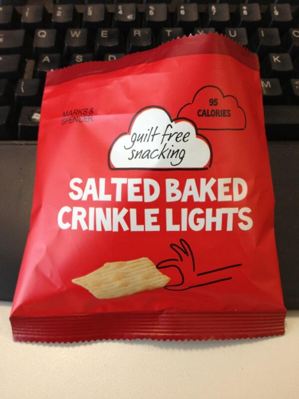 SamSibs's tweet photo. @deliciousmag salted baked crinkle lights from @marksandspencer great range! Deeeelish! #mandsfood http://t.co/aPsHeu6R8e