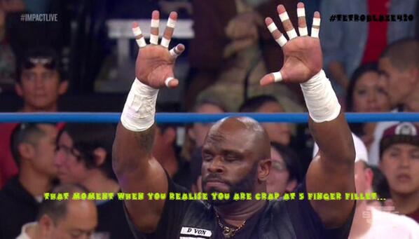 TNAmeme's tweet photo. “@UKDjTetro: Impact, where being plastered has a whole new meaning @TNACreative @TnaMeme #TetroBlaze420 http://t.co/Txo0iysevI” LOL