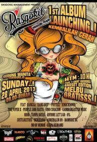 "KEMBALI CERAH" @RASGOKIL Launching Album, april 28th 2013 at gedung wanita puworejo. Open: 09.00. HTM: 10k
